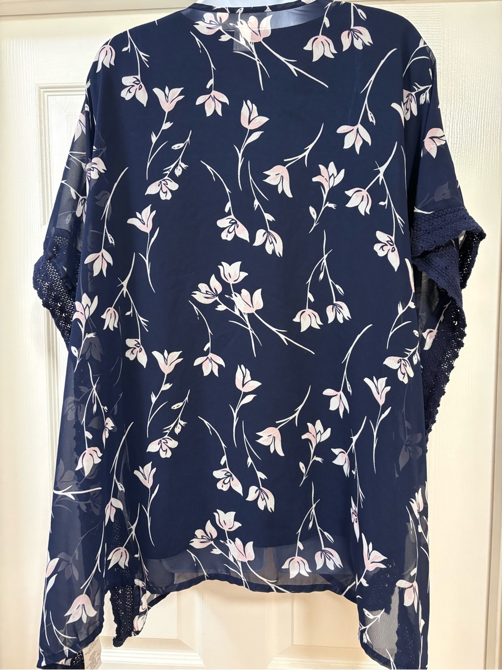 Motherhood maternity kaftan with blue transparency - Picture 3 of 5